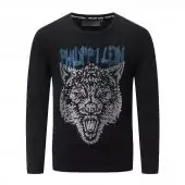 fashion philipp plein cotton sweater pull homme  wolf